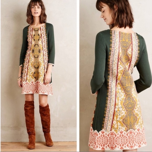 Anthropologie Dresses & Skirts - Anthropologie Knitted & Knotted Lanka Tunic Sweater Dress Sz M